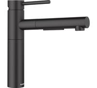 Blanco Alta II - Grifo de fregadero con ducha extraíble, negro 527545