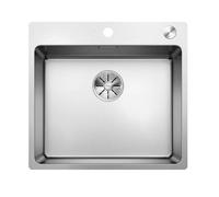 Blanco Andano 500 - Fregadero, 54x50 cm, con control excéntrico PushControl, acero inoxidable 525245