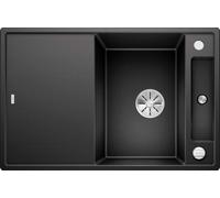 Blanco Axia III 45 - Fregadero de silgranite, 78x51 cm, con control de desagüe y con accesorios, negro 525841