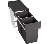 Blanco Cubo de basura empotrado Botton II 30/2 dividido 30 l 526376