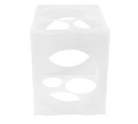 Blanco Caja Medidora de Globos de 11 Agujeros Plástico | Plegable y Transparente, sin Rebabas, Montaje Rápido, para Columnas y Fiestas de Cumpleaños