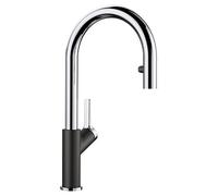 Blanco Carena-S Vario grifo de cocina de pie cromo-negro 526172