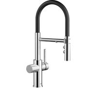 Blanco Catris-S grifo de cocina de pie cromo-negro 526705