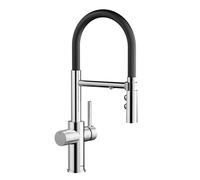 Blanco Catris-S grifo de cocina de pie cromo-negro 526705