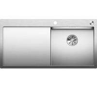 Blanco Claron 5 - Fregadero, 100x51 cm, con control de desagüe, acero inoxidable 521625