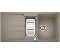 BLANCO Classic Neo 6 S Fregadero de cocina de granito Silgranit PuraDur, 1 pieza, tartufo, 520960