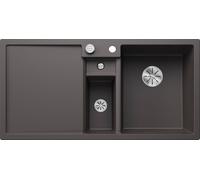 BLANCO COLLECTIS 6 S, SILGRANIT® PuraDur®, color gris pizarra, lavabo con desagüe lateral y sistema de descarga oculto