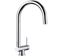 Blanco Grifo de cocina de pie Coressa-F Monomando caño alto giratorio 360º cromo 521543
