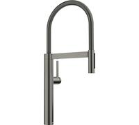Blanco Grifo de fregadero Culina S 527465, brazo flexible y ducha, acero oscuro