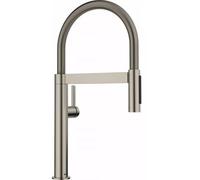 Blanco Grifo de cocina Culina-S Mini 527703 - platino, caño giratorio 180º, manguera extraíble