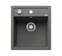 Blanco 527243 - Fregadero DALAGO 45-F 1 Cubeta Sobre Encimera Mueble de 45 Cm Gris Volcán