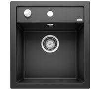Blanco Dalago 45 fregadero de granito 46.5x51 cm negro 525869