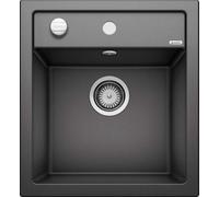 Blanco Dalago 45 - Fregadero de silgranite, 47x51 cm, con control de desagüe, antracita 517156