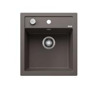 Blanco Dalago 45 - Fregadero de silgranite, 47x51 cm, con control de desagüe, gris 527242