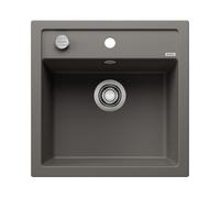 Blanco Dalago 5 - Fregadero de silgranite, 52x51 cm, con control de desagüe, gris 527244