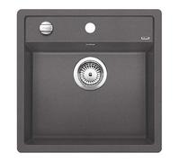 Blanco Dalago 5 - Fregadero de silgranite, 52x51 cm, con control de desagüe, roca gris 518848