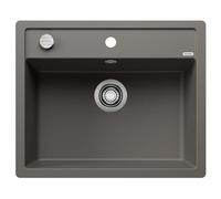 Blanco 527247 - Fregadero DALAGO 6-F 1 Cubeta Sobre Encimera Mueble de 60 Cm Gris volcán