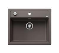 Blanco Dalago 6 - Fregadero de silgranite, 62x51 cm, con control de desagüe, gris 527246