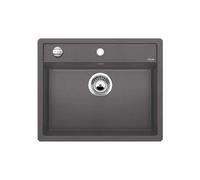Blanco Dalago 6 - Fregadero de silgranite, 62x51 cm, con control de desagüe, roca gris 518850