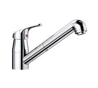 Blanco Grifo de cocina Daras-S-F 521752 – Monomando cromo, salida extraíble plegable