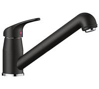 Blanco Grifo de cocina Daras-S 526153 – cromo-negro, salida extraíble
