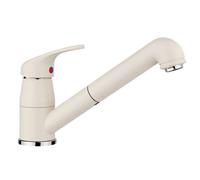 Blanco Daras S - Grifo de fregadero con caño extraíble, blanco suave 526937