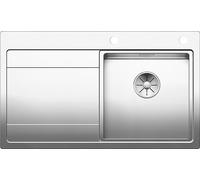 Blanco Fregadero Divon II 45 S-IF InFino acero inoxidable 86x51 cm 1 cubeta izquierda sobre encimera