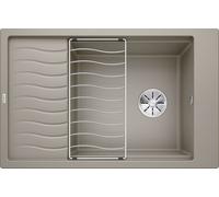 Blanco Elon XL 6 - Fregadero de silgranite, 78x50 cm, con accesorios, InFino, tartufo 524841