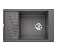 Blanco Elon XL 6 - Fregadero de silgranite, 78x50 cm, con accesorios, InFino, roca gris 524835