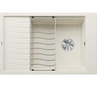Blanco Elon XL 6 - Fregadero de silgranite, 78x50 cm, con accesorios, InFino, blanco suave 527069