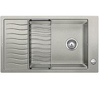 Blanco Elon XL 8 S 520487 - Fregadero de cocina (granito Silgranit, 1 unidad), color gris perla