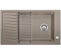 Blanco Elon XL 8 S 520491 - Fregadero de cocina de granito Silgranit PuraDur, 1 pieza, tartufo