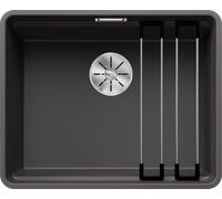 Blanco ETAGON 500-F - Fregadero 1 Cubeta Enrasado Mueble de 60 Cm Gris Roca