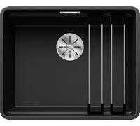 Blanco ETAGON 500-F - Fregadero 1 Cubeta Enrasado Mueble de 60 Cm Negro