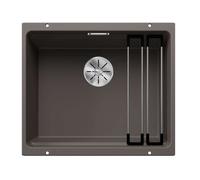 Blanco Etagon 500 - Fregadero de silgranite, 53x46 cm, con accesorios, InFino, gris 527258