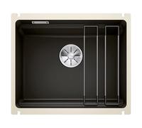 Blanco Etagon 500-U fregadero de cerámica 54x45.6 cm negro 525155