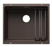 Blanco Etagon 500 - Fregadero de Silgranite, 53x46 cm, con accesorios, color café 527760