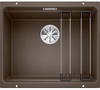 Blanco Fregadero de granito Etagon 500-U 53x46 cm 1 cubeta bajo encimera marrón 522236