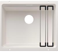 BLANCO ETAGON 500-U para componentes de color. Fregadero empotrado SILGRANIT blanco, a partir de 60 cm, sin sistema de control de desagüe, con accesorios. Incluye 5 años de garantía