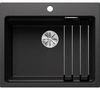 Blanco ETAGON 6 - Fregadero 1 Cubeta Sobre Encimera Mueble de 60 Cm Antracita