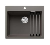 Blanco Etagon 6 - Fregadero de silgranite, 60x51 cm, con accesorios, InFino, gris 527259