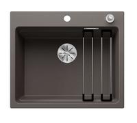 Blanco Etagon 6 - Fregadero de silgranite, 60x51 cm, con control de desagüe y accesorios, InFino, gris 527260