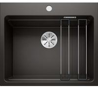 Blanco Etagon 6 - Fregadero de silgranite, 60x51 cm, con guías, negro 525890