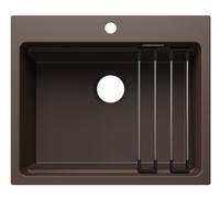 Blanco Etagon 6 - Fregadero de Silgranite, 60x51 cm, con accesorios, color café 527752