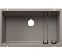 Blanco Etagon 700 - Fregadero de Silgranite, 73x46 cm, con accesorios, tartufo 527769
