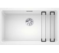 Blanco Etagon 700 - Fregadero de silgranite, 73x46 cm, con correderas, blanco 525171