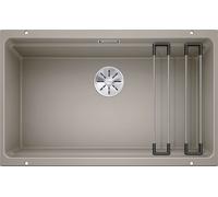 Blanco Etagon 700 - Fregadero de silgranite, 73x46 cm, con correderas, tartufo 525174