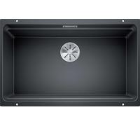 Blanco Etagon 700 - Fregadero de silgranite, 73x46 cm, con guías, negro 525891