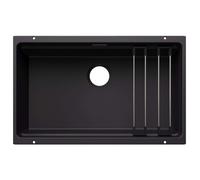 Blanco Etagon 700 - Fregadero Silgranite, 73x46 cm, con accesorios, negro 527762