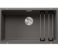 Blanco Etagon 700 - Fregadero de silgranite, 73x46 cm, con accesorios, InFino, gris 527261
